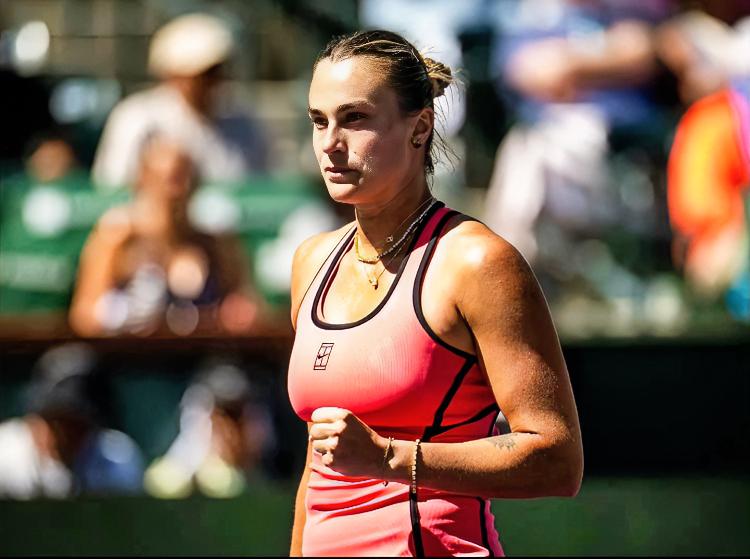 萨巴伦卡印第安维尔斯三进决赛！！2023年第1次进决赛，0-2不敌莱巴金娜。20