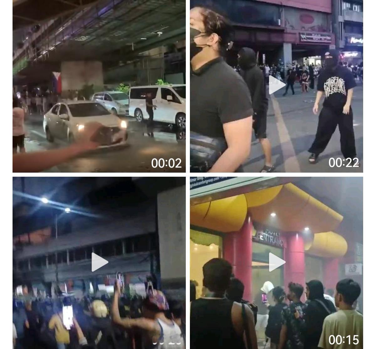在菲律宾，抗议者与警方的冲突最终爆发，并引发骚乱。在马尼拉，蒙面抗议者向警察投掷
