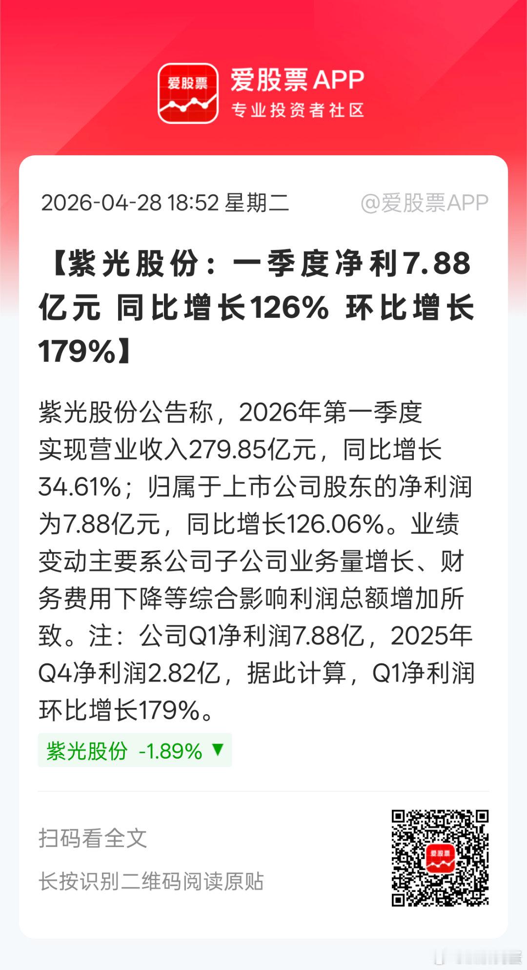 紫光这个一季度才像点样，以前的业绩跟狗屎一样。。这个业绩才匹配新华三的身份。。 