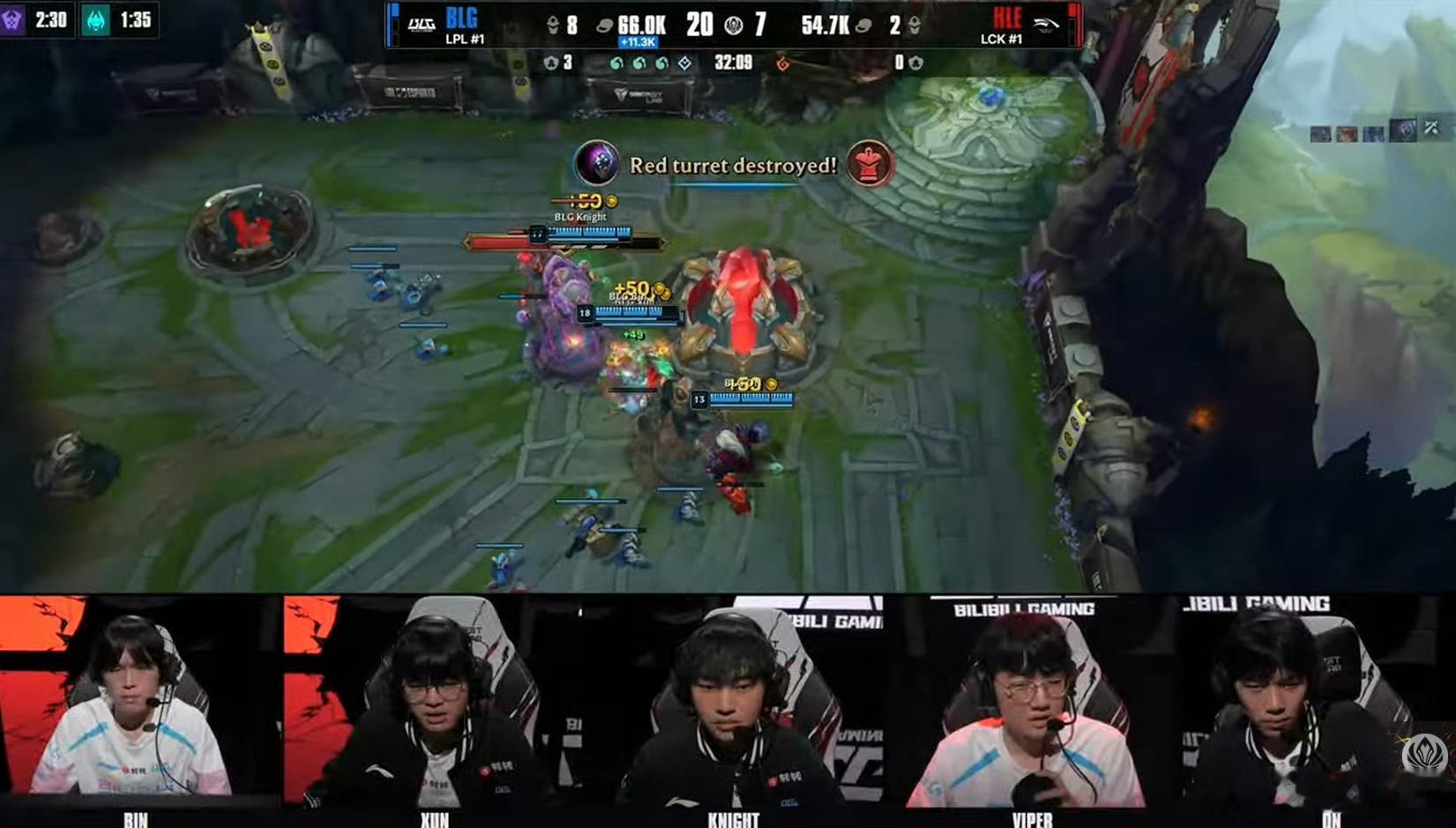 BLG 2-1 HLE 轻松让一追二！BLG距离冠军还差最后一局！BLG对战HL