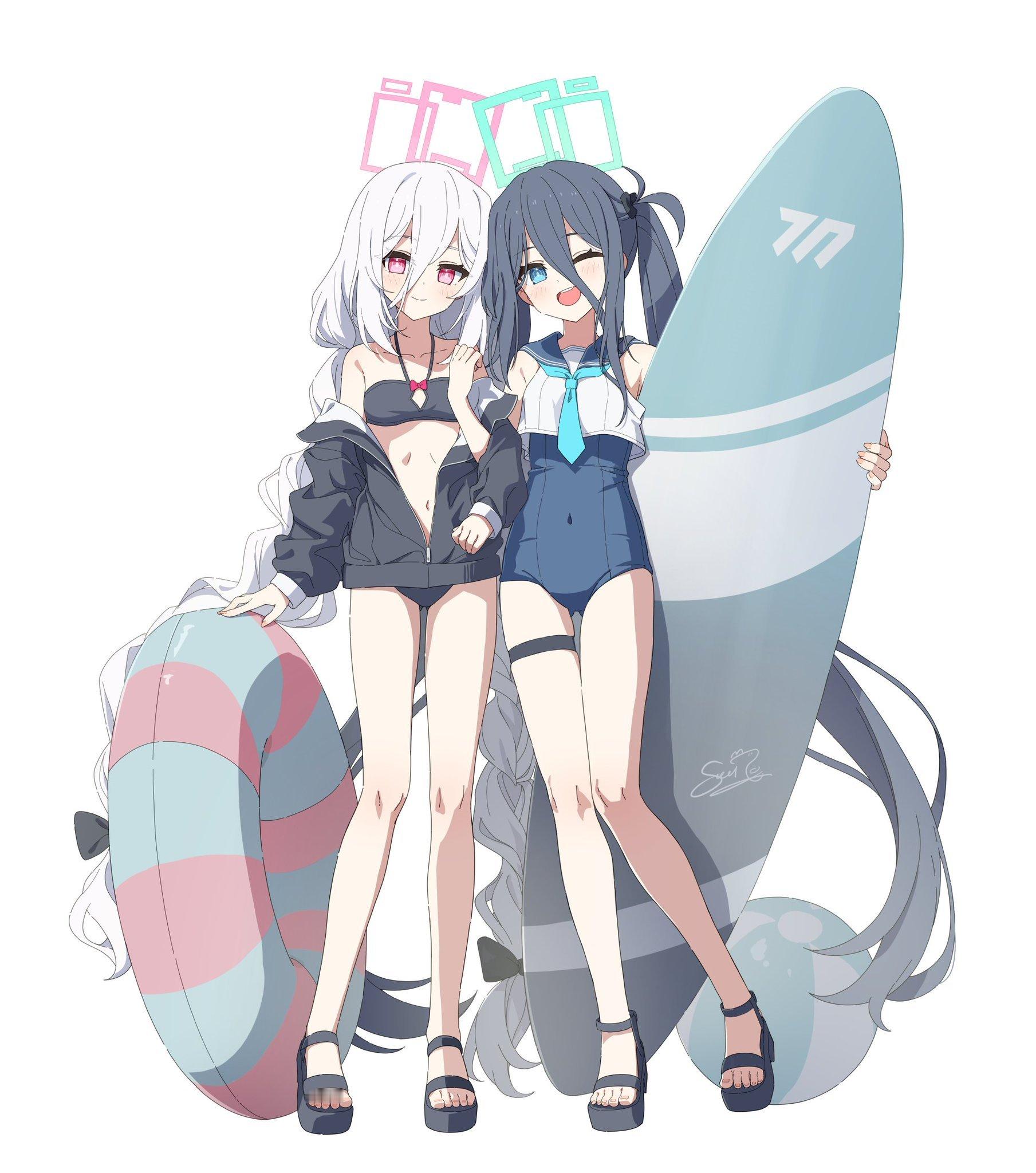 蔚蓝档案[超话]  超可爱爱丽丝与小凯伊Twi：huyushiro14动漫仲夏狂