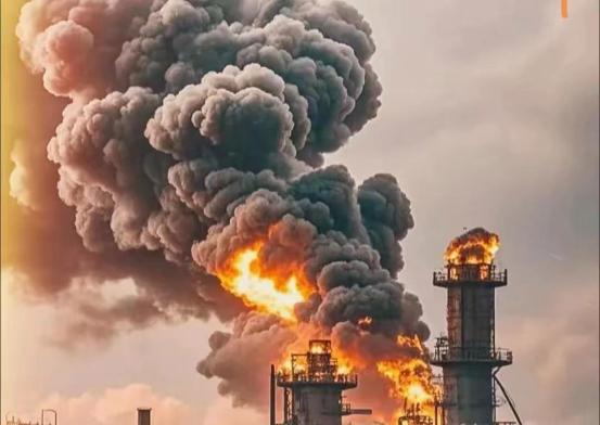 风暴阴影下的火光,谁能预料
乌克兰打了俄罗斯炼油厂，用英国导弹，就在罗斯托夫州，