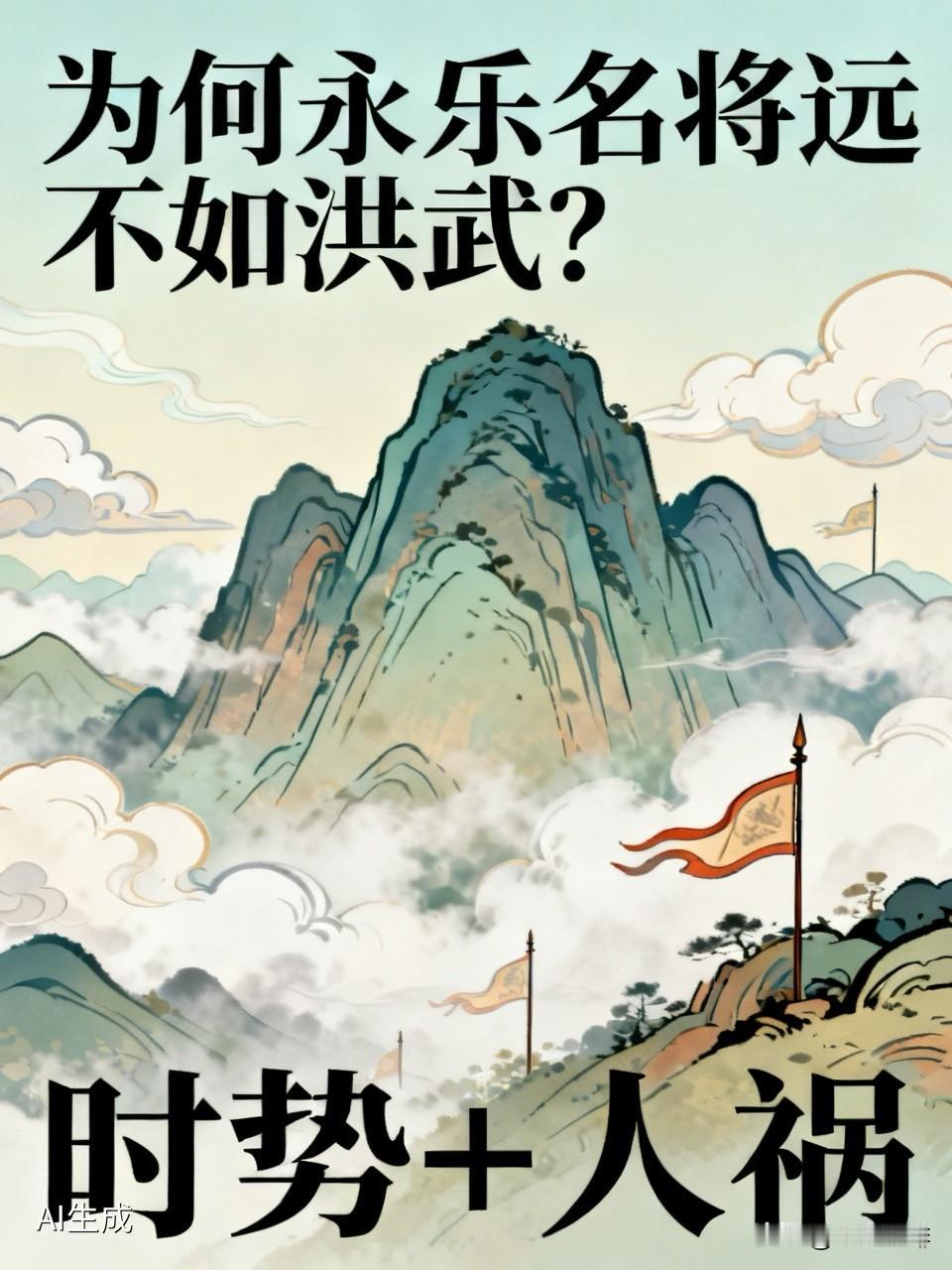 同样是大明王朝，洪武朝徐达、常遇春、蓝玉等顶级名将群星璀璨，个个能独当一面、领百