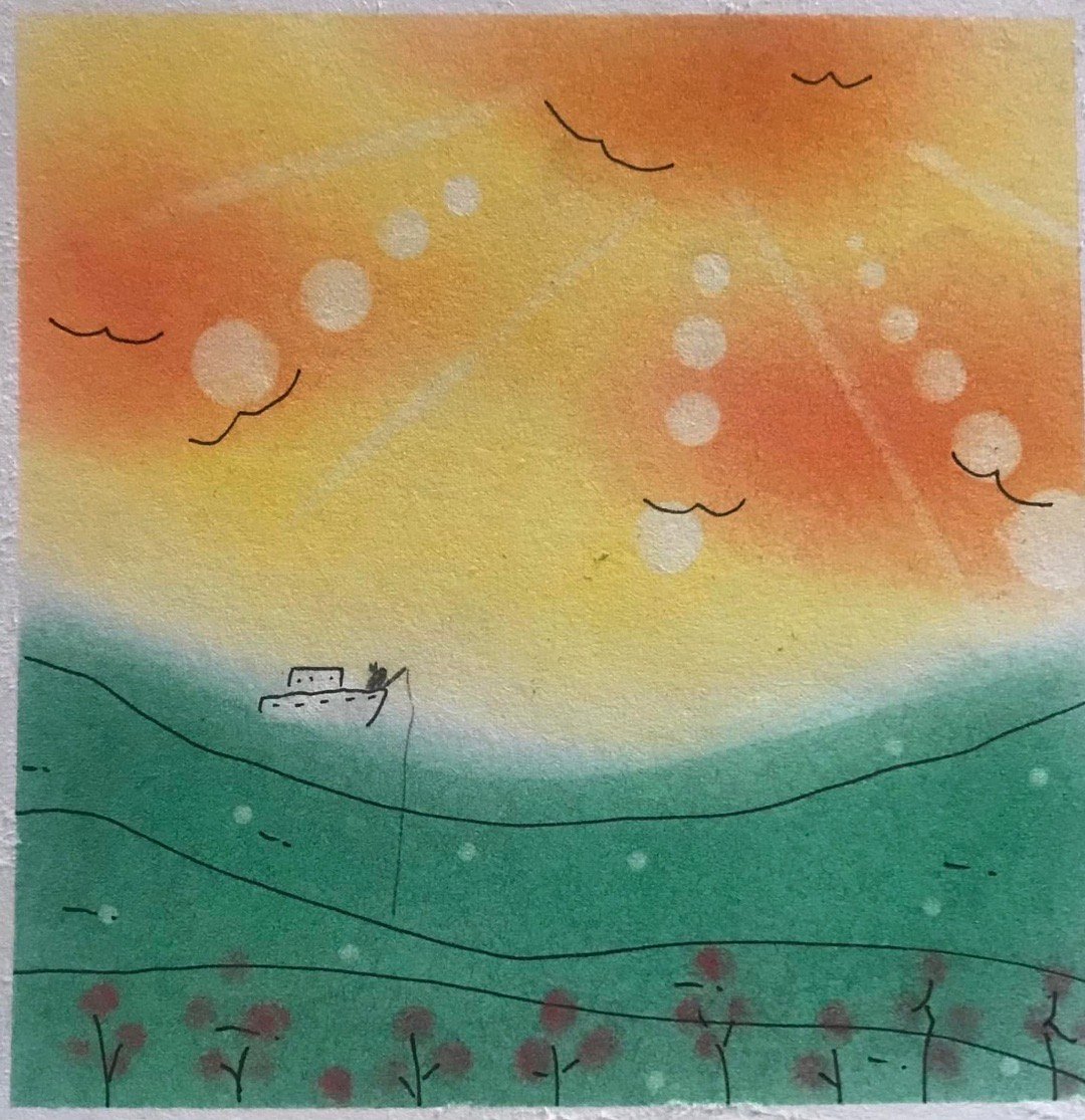 养娃日记50 「垂钓海中央」，老大在紐西蘭不知有沒有垂釣呢？ 