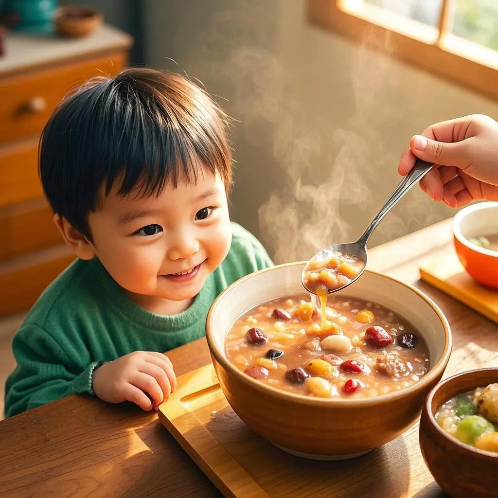 外婆的腊八粥
(原创歌词)
小火悠悠，煨着岁月的漫长，
腊八粥的香在屋角悄悄徜徉