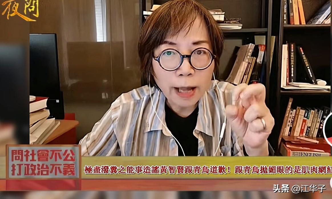 最近全网都在争议黄智贤，说她变绿了，只批评蓝营、白营，不批评青鸟。

有些人断章