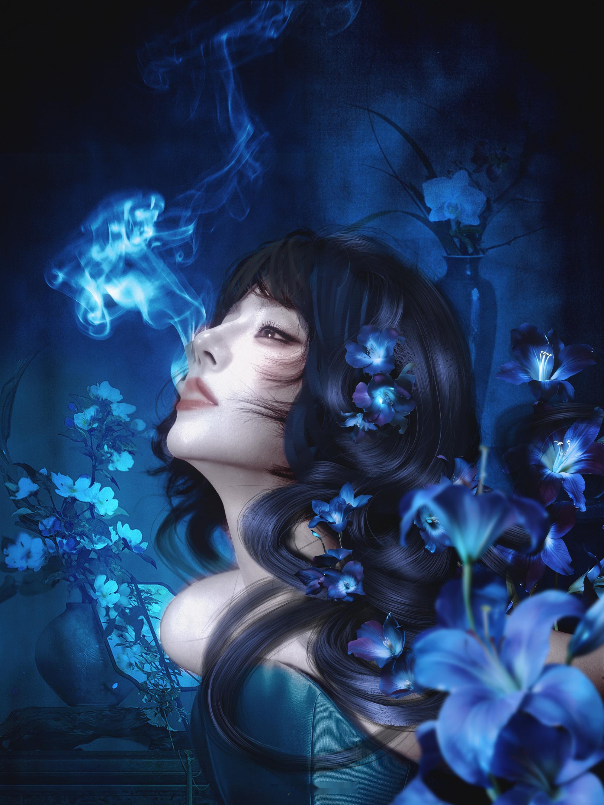  花浸夜色，一息幽蓝。迪丽热巴香辣狂欢 |微博派对合伙人 ​​​