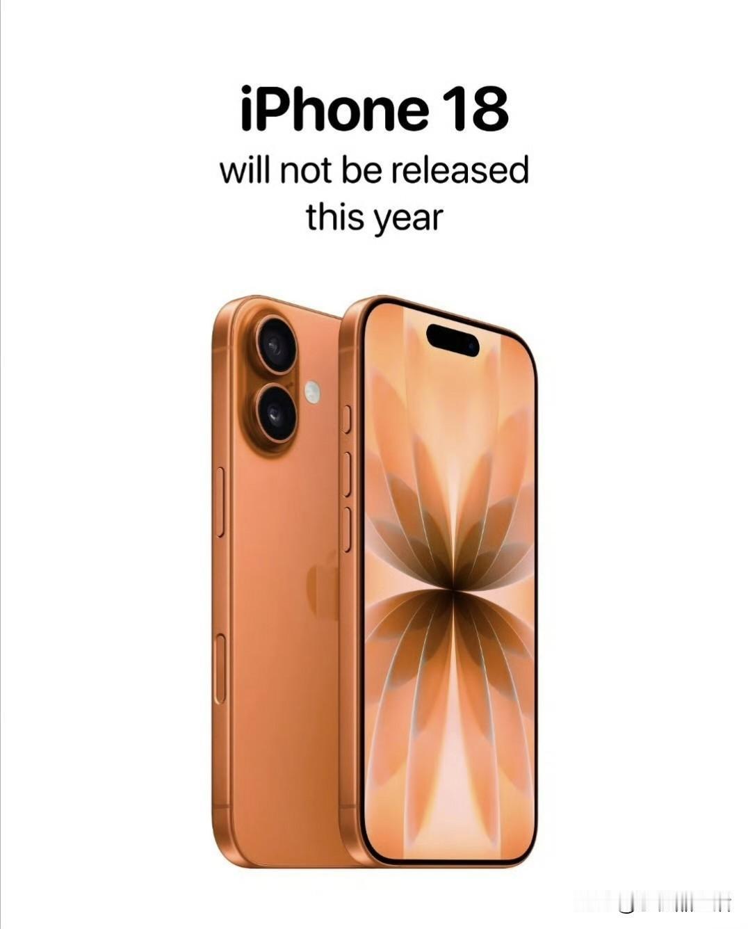 曝苹果iPhone18标准版又是挤牙膏的一代！

近日，网上再次传出关于苹果iP