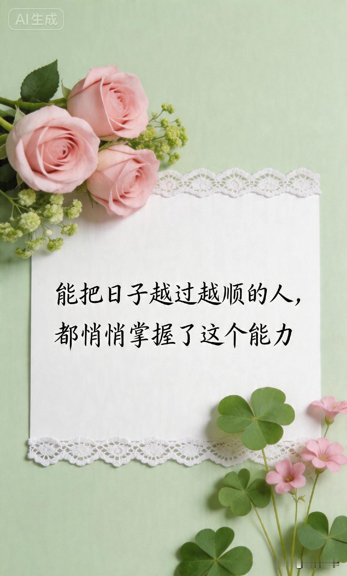 能把日子越过越顺的人，都悄悄掌握了这个能力。

你有没有发现，身边有些人，明明能