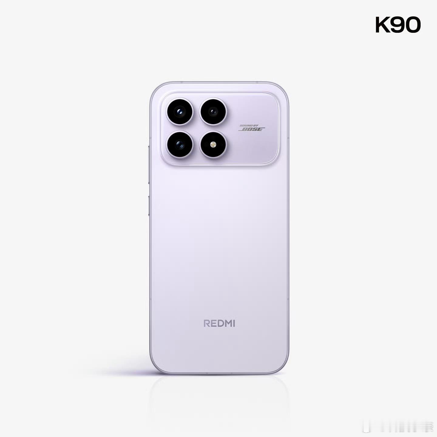 REDMI K90标准版外观来了，配备一块6.59英寸屏幕，后置横向矩阵模组，没