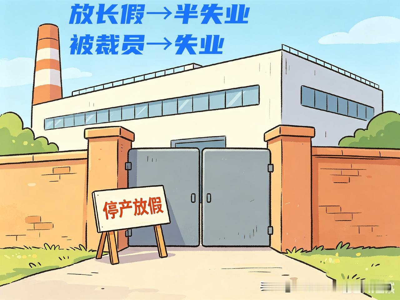 《刚知道：什么叫“半失业”？》
───────
　　近几天，我们家一位原本工作得