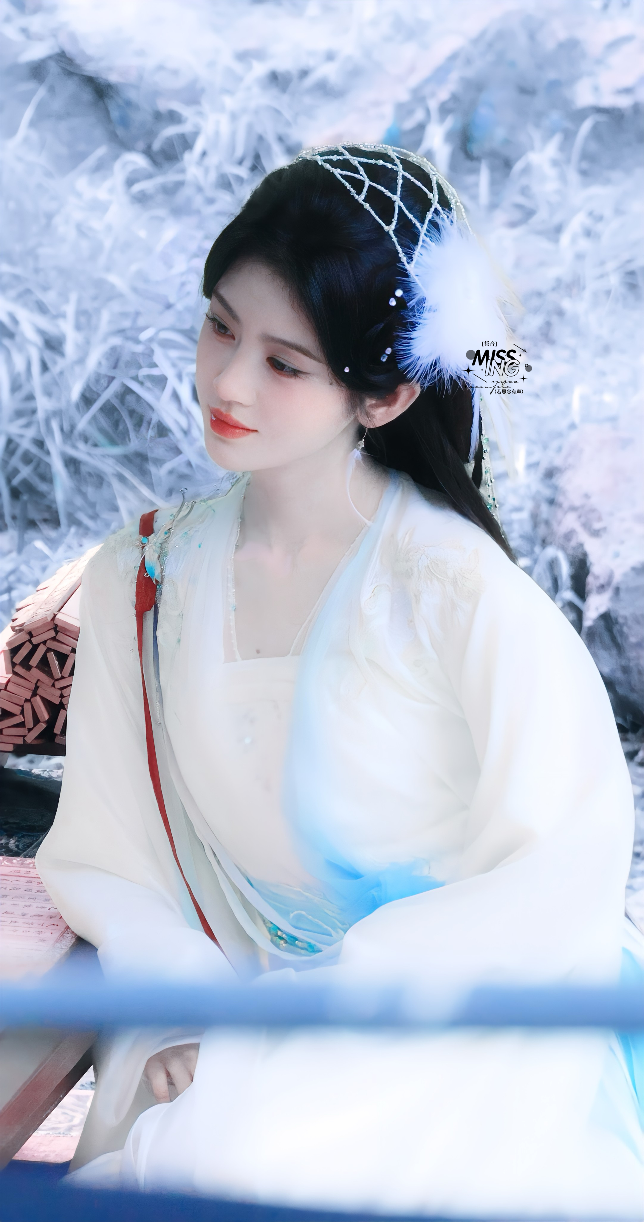 鞠婧祎  2026.7.6万花世界新妆造苏绿夏羽毛造型🪶好灵动鞠婧祎苏绿夏