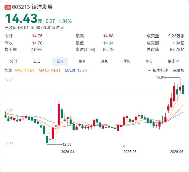 镇洋发展的“A股壳”正式进入注销倒计时，浙江国资首单“H吃A”整合过会。

6月