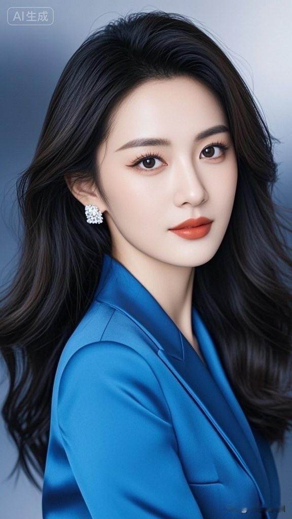 优雅蓝调，气质女神，时尚穿搭指南