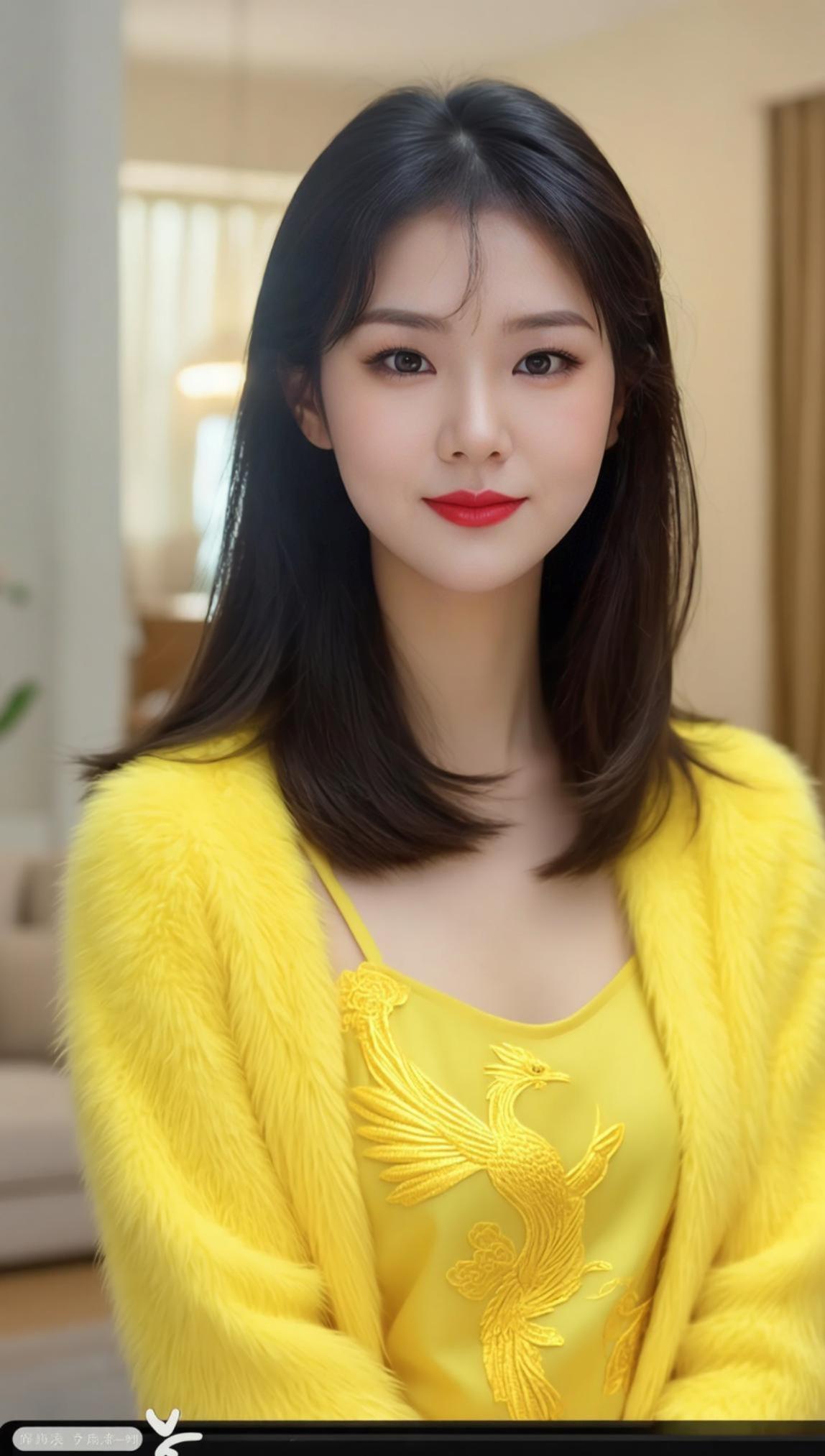 AI温柔黄衣写真  内容ai生成