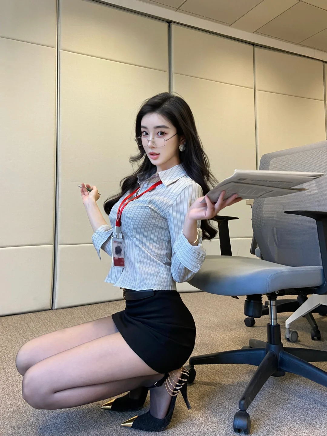 办公室拍照📷姿势分享｜职场OOTD