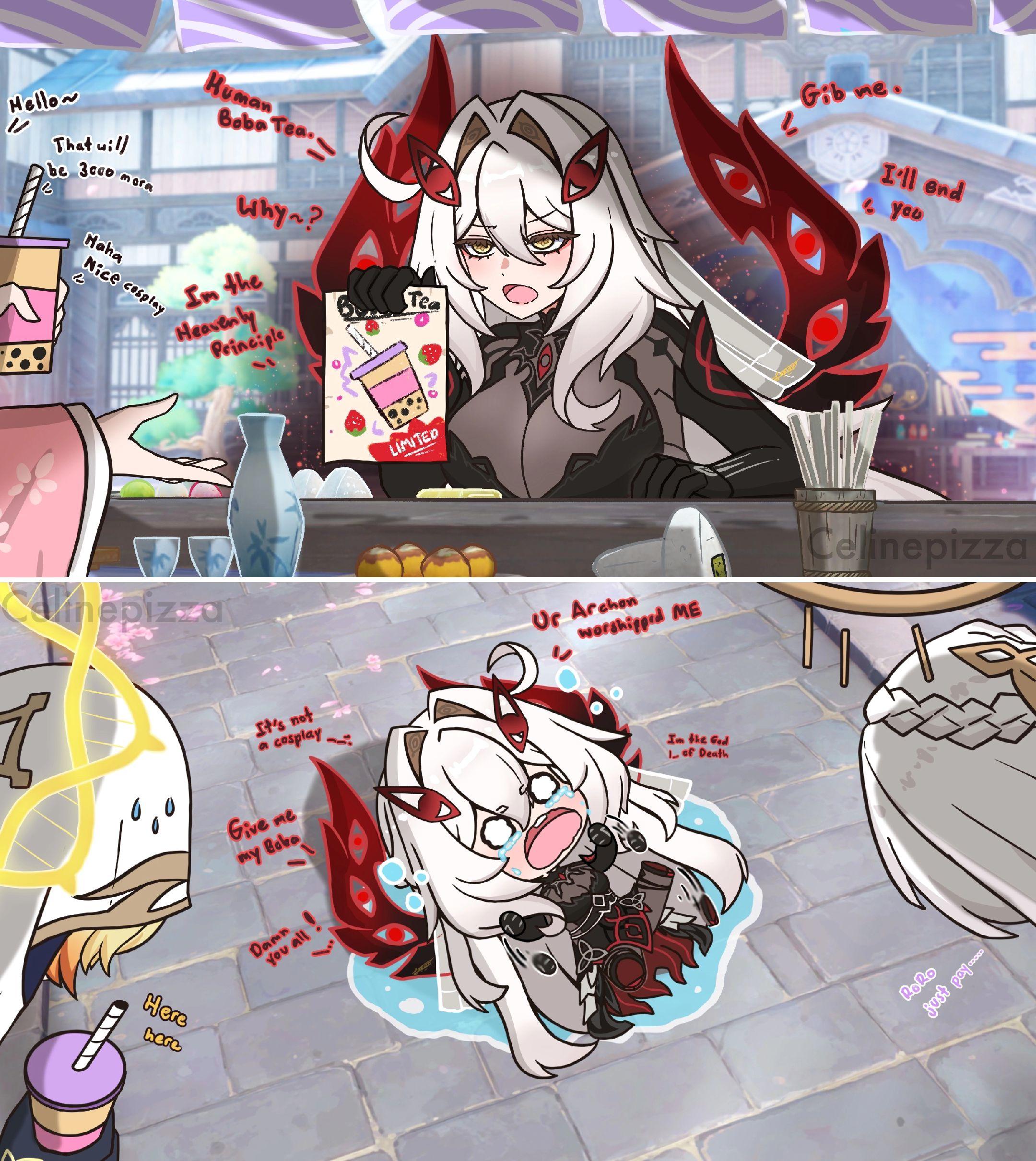 我是若娜瓦，天理，你们为什么就是不相信我。老板娘：你好~ 若娜瓦：人类...