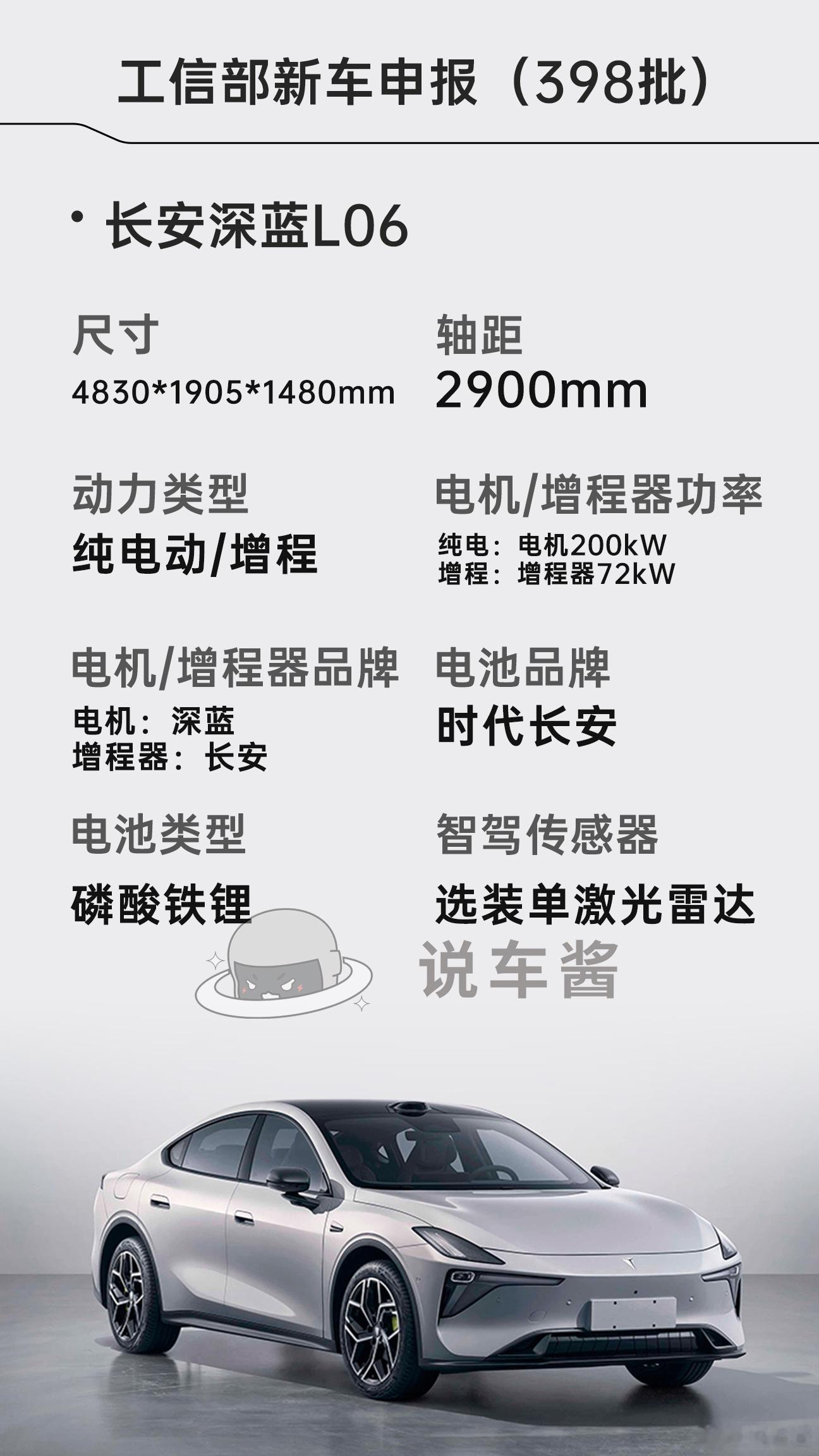 长安深蓝L06申报工信部公告这颜值蛮帅的深蓝L06深蓝汽车汽场全开 ​​​