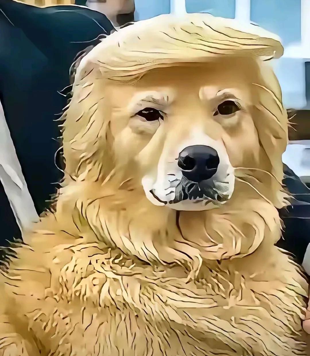 给狗狗梳妆打扮一下，是挺好看的，在狗界也是很时尚的。不过把狗打扮成这个样子，就有