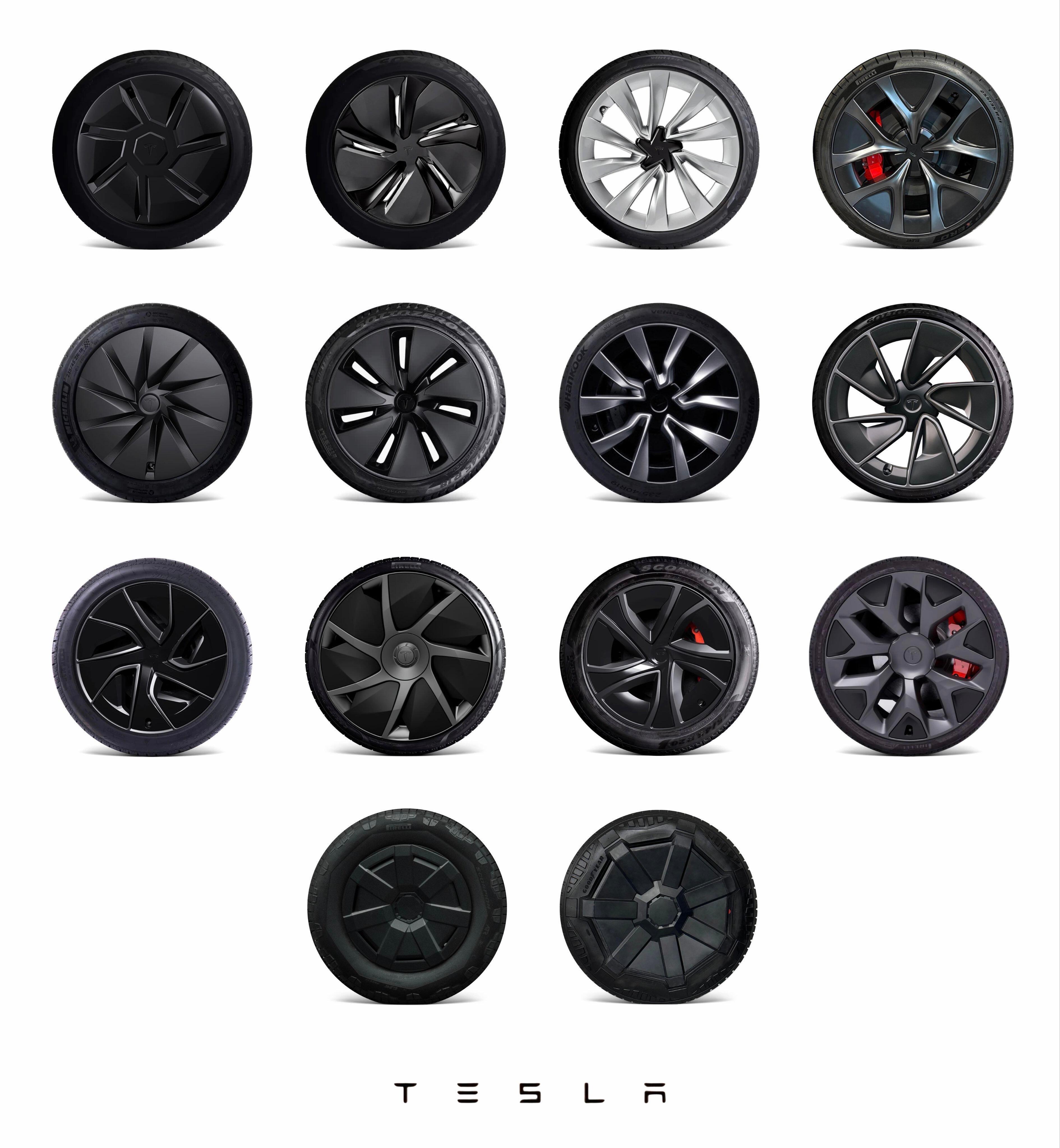 特斯拉轮毂你最喜欢哪个？ ​​​