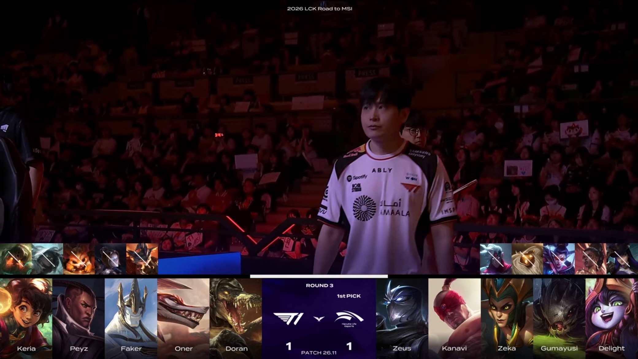【2026 LCK Road to MSI】 Game 03 vs HLE第三局