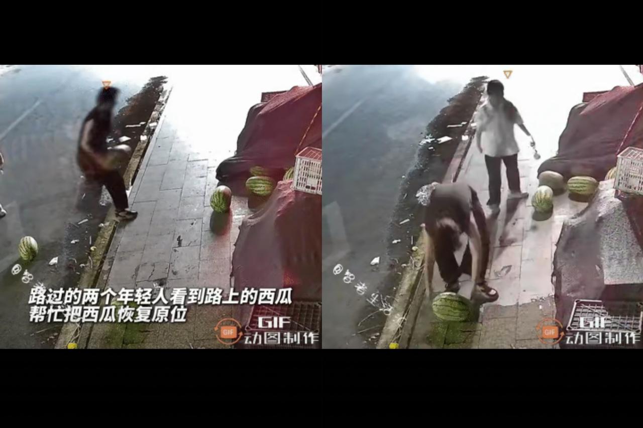 “人间自有真情在”！福建一老板早上发现盖西瓜的篷布开了，还以为是有人搞事情，结果