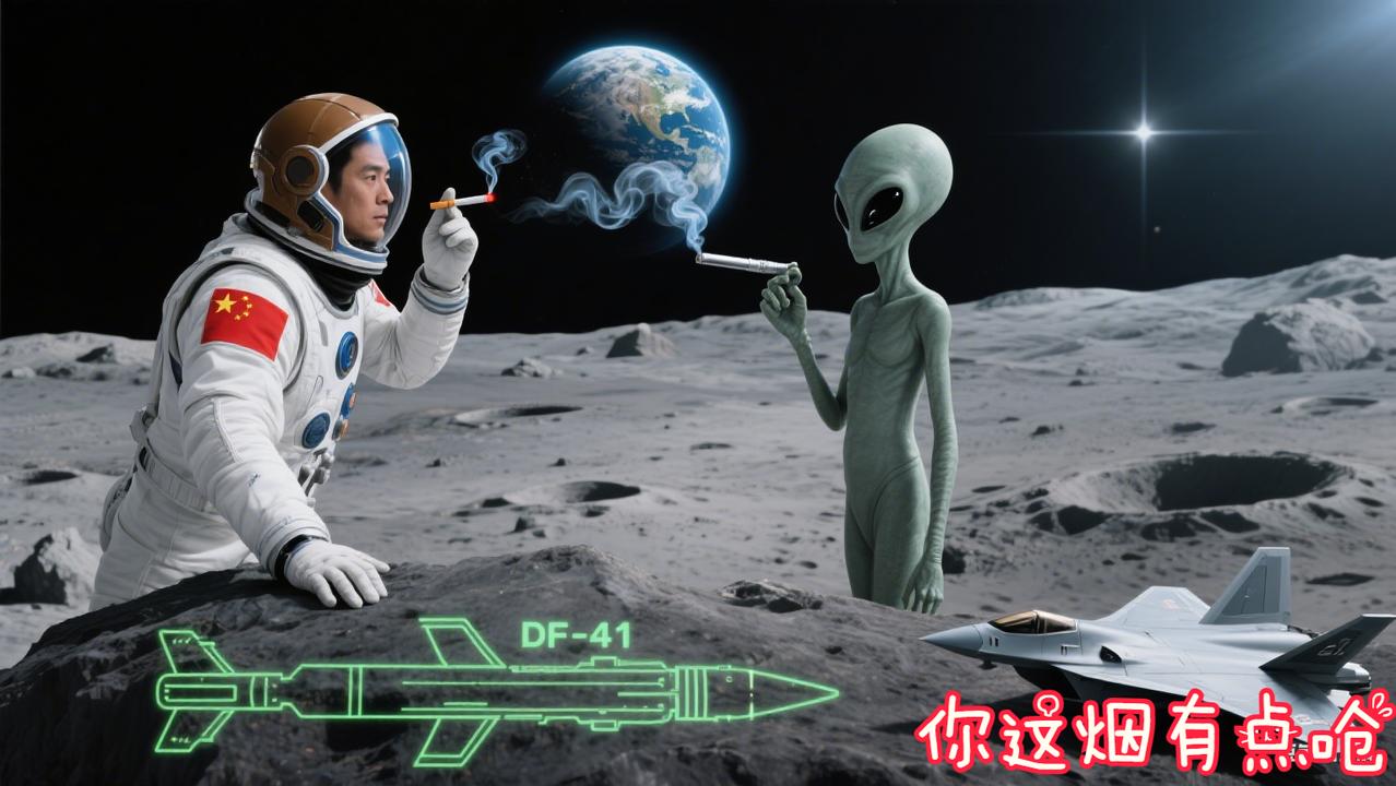 实锤了，我们并没有在月球背面虐待外星人，现场情况非常友好，符合我泱泱大国气质。