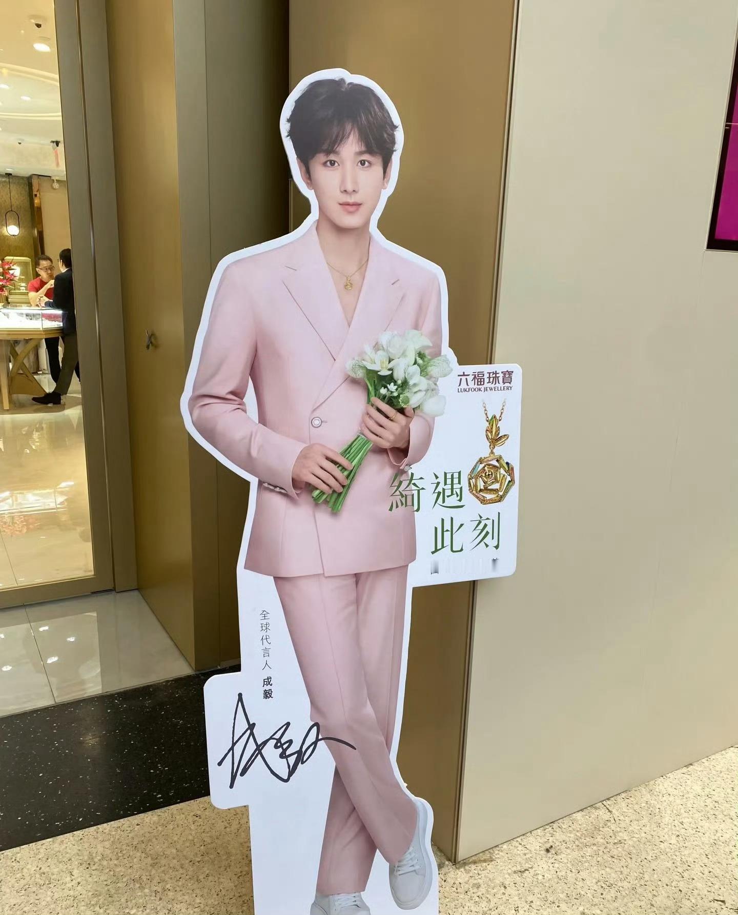成毅的广告牌看起来就是赏心悦目！ ​​​