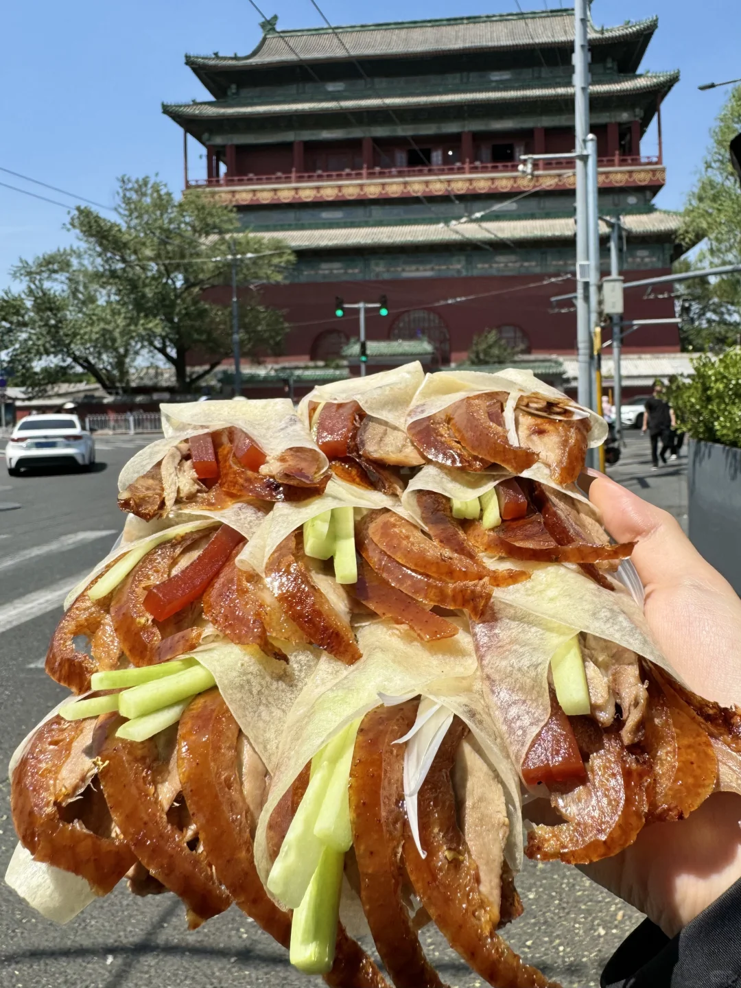 北京鼓楼脚下！！值得一吃的烤鸭卷！！！