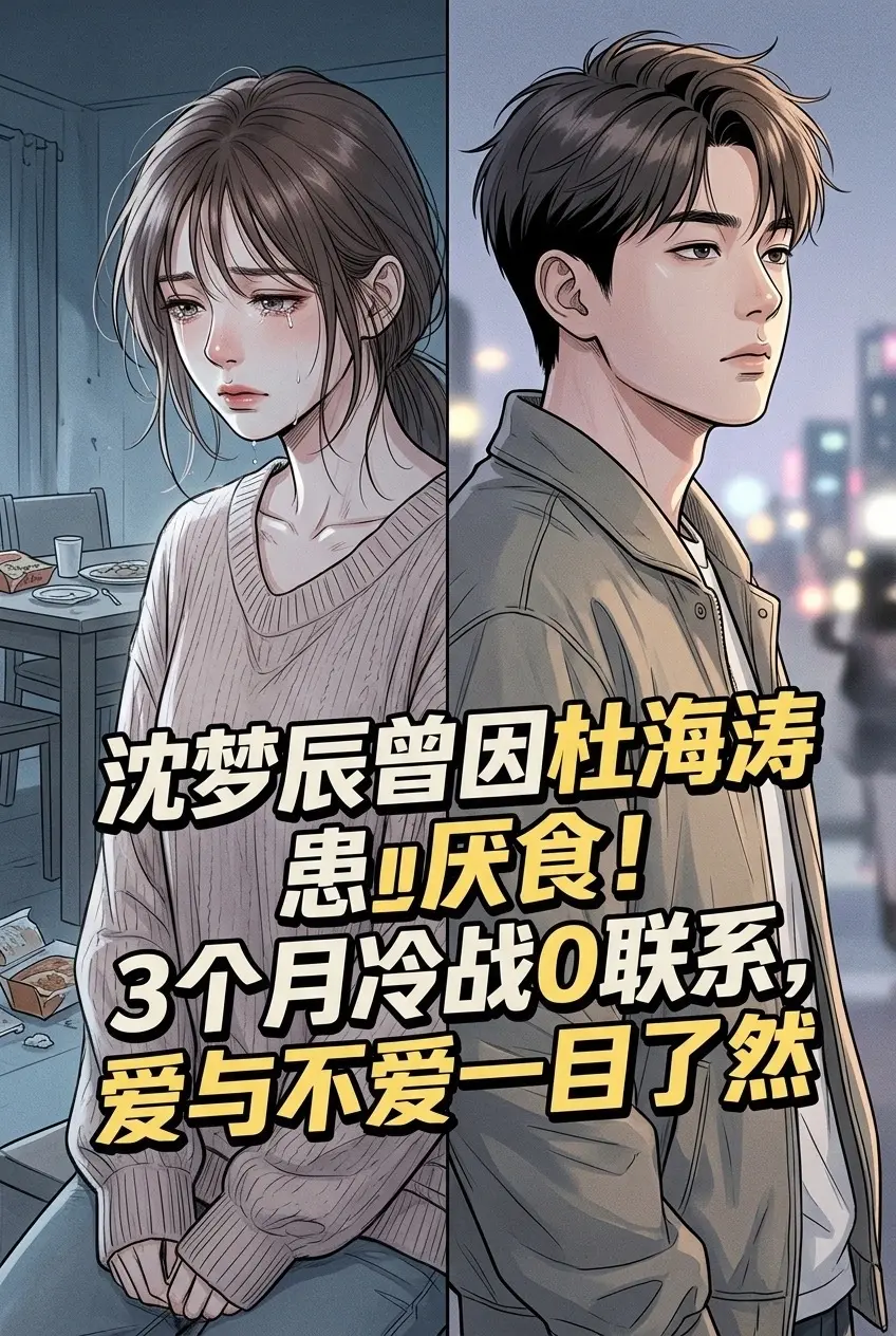 沈梦辰曾因杜海涛患厌食!3个月冷战0联系。爱与不爱一目了然