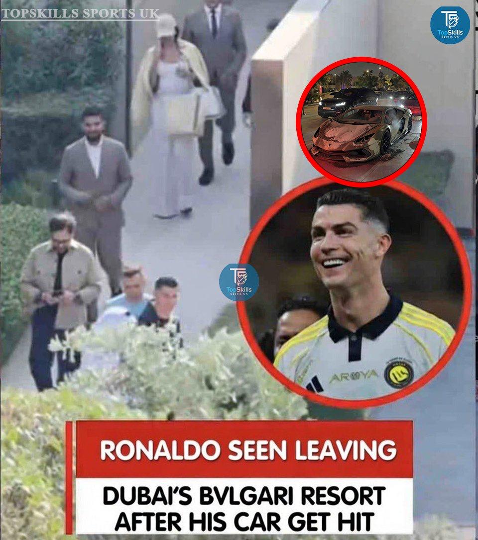 网传伊朗军方发射的一枚导弹击中了C罗位于迪拜住所停放的几辆豪华轿车，是假的！
首