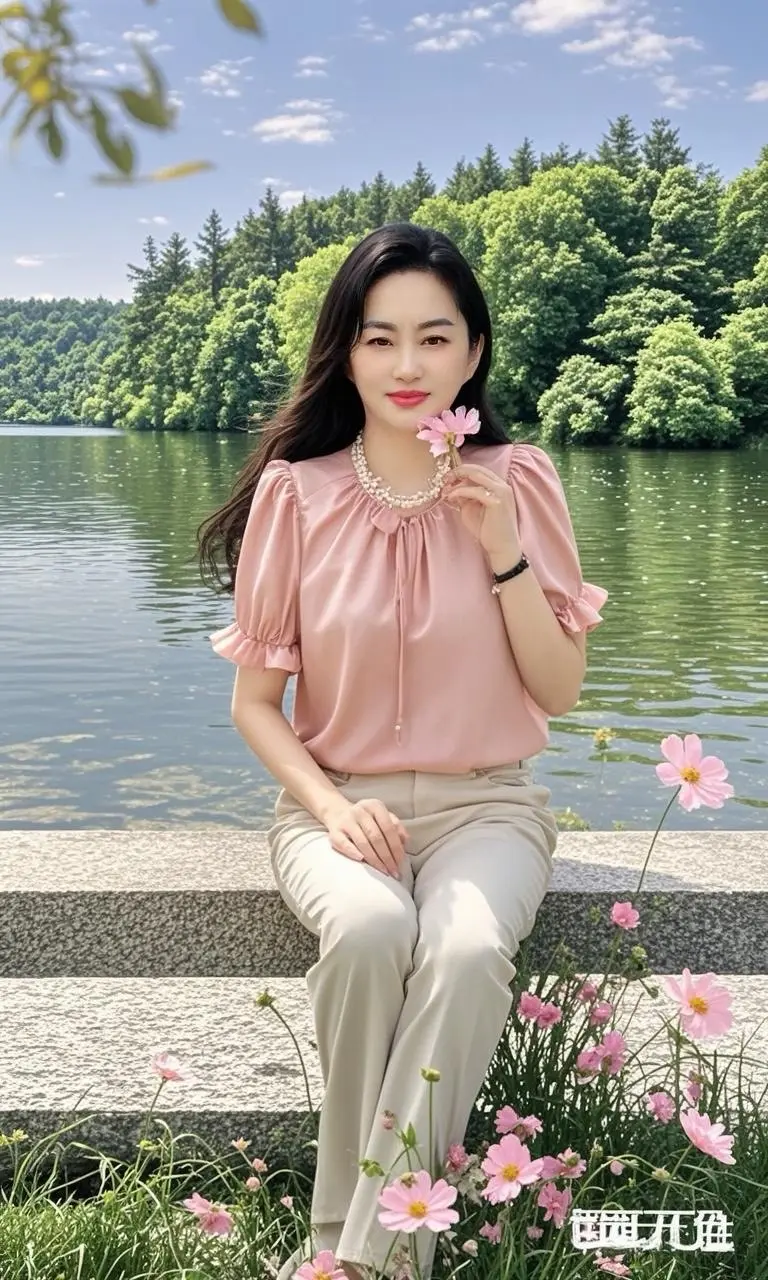 湖畔粉韵  穿搭 穿出自己的风格