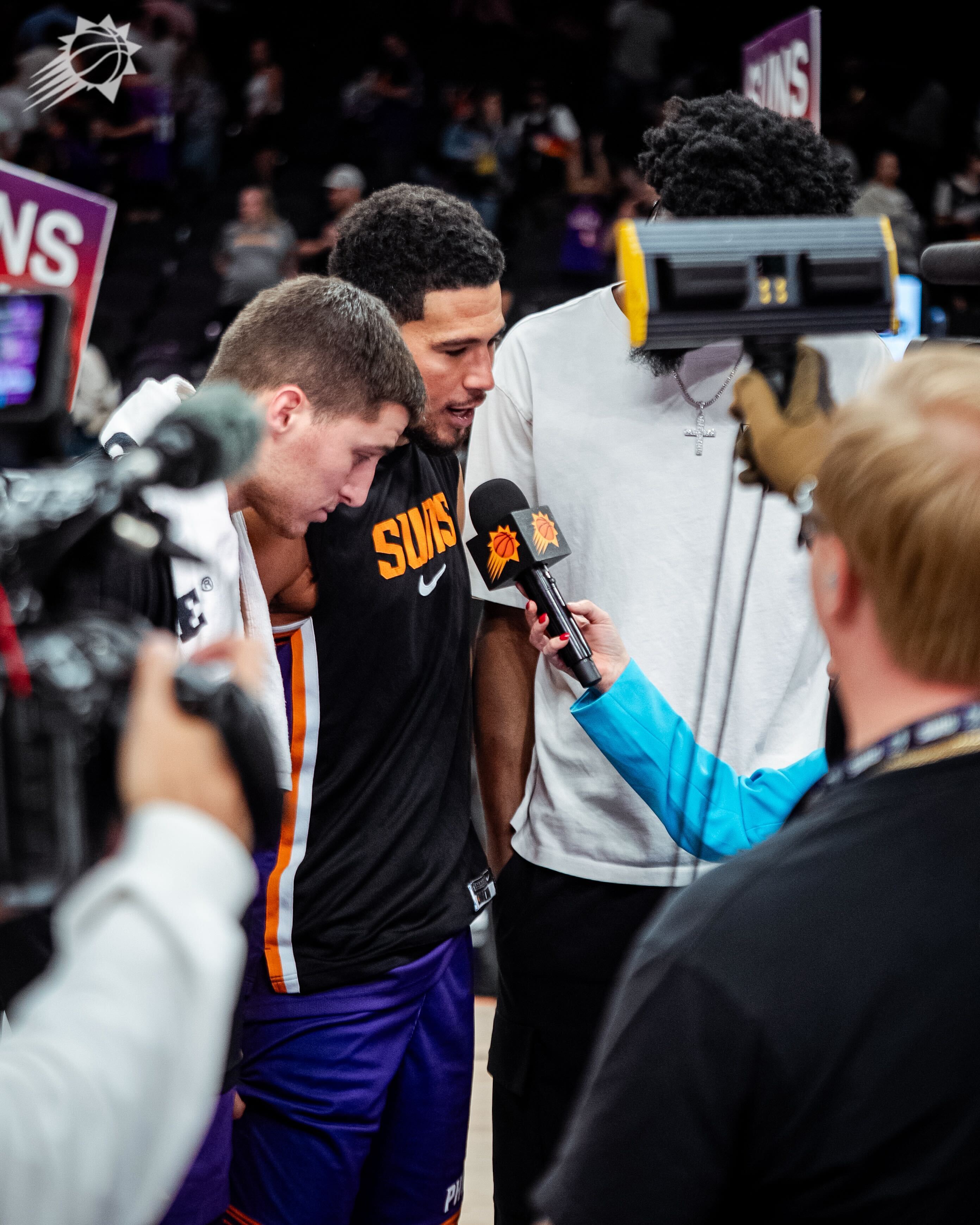 猜猜赛后在那说什么呢👀菲尼克斯太阳 ｜旭日东升