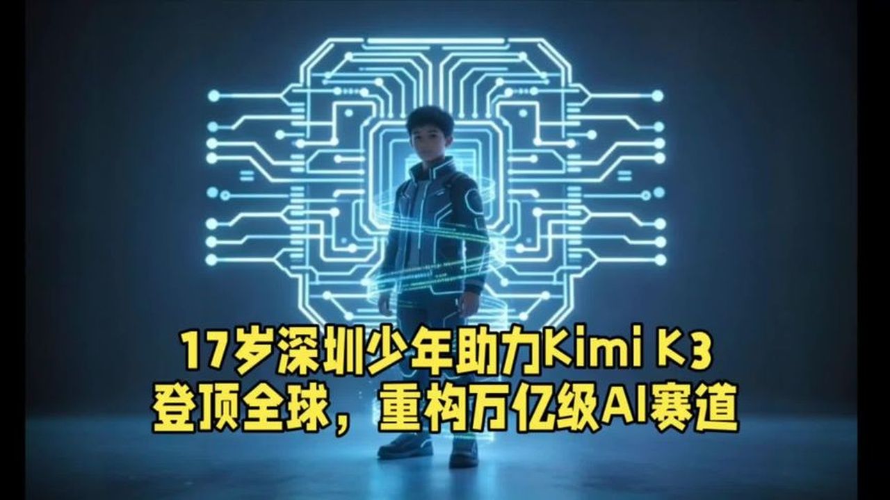 17岁深圳少年助力KimiK3登顶全球：架构创新，重构万亿级AI赛道#爆料# #MCN微头条伙伴计划