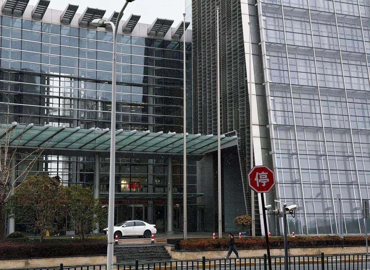 上海终于下雪了