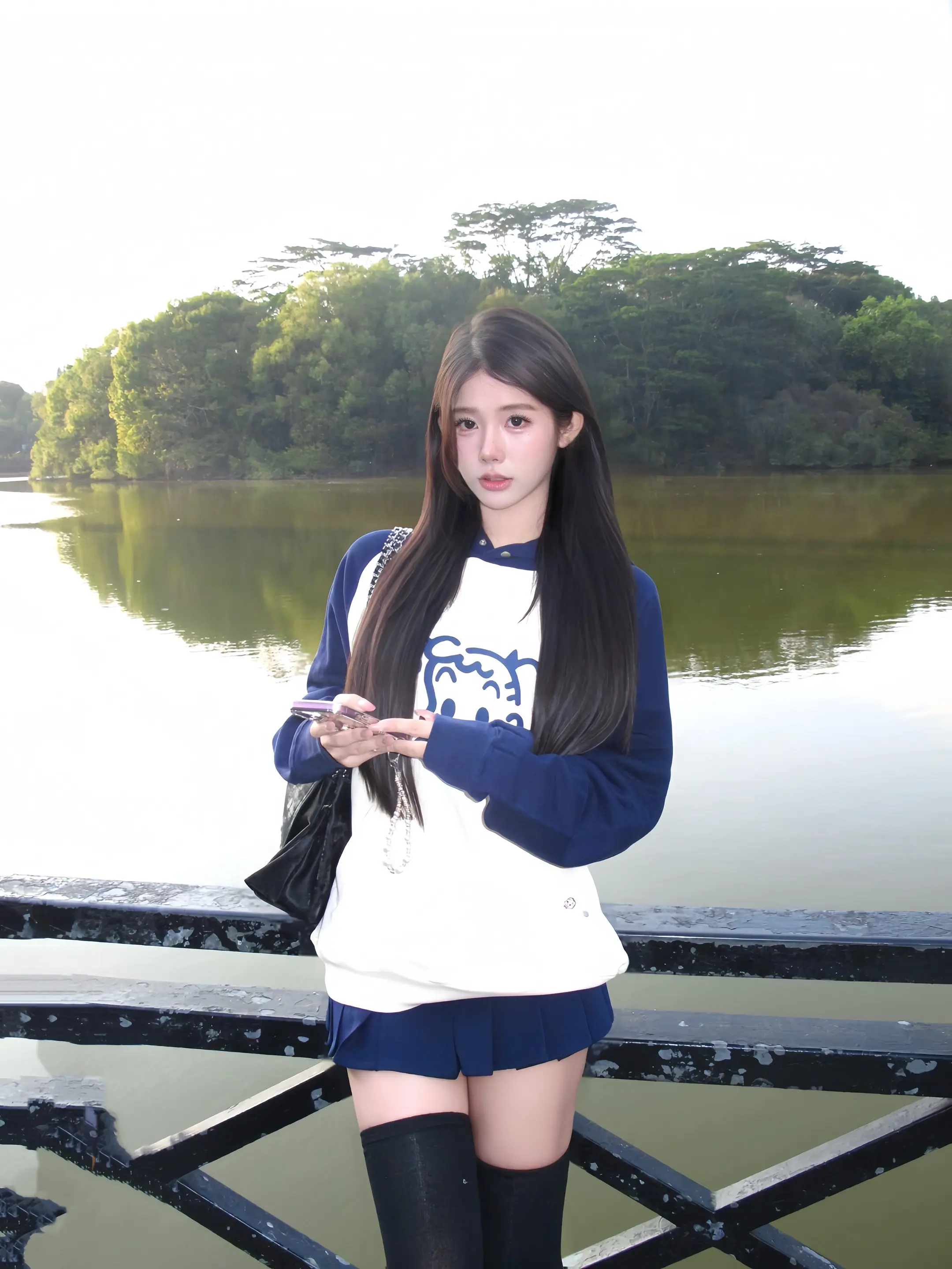 厚黑美学🖤。今天很学院风 户外吸氧