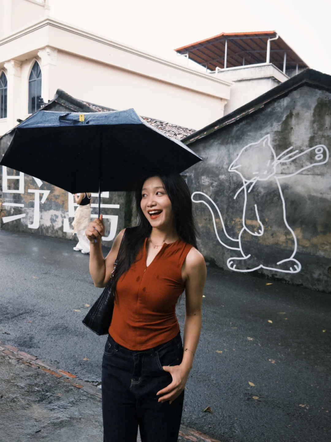 下雨天☔️在惠州野岛 “猫”一下