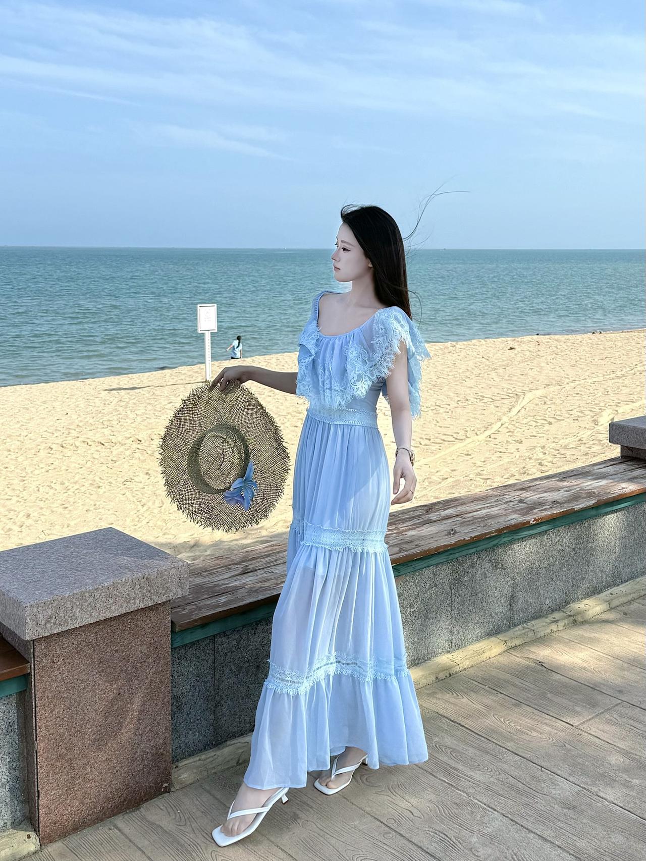 |||海边连衣裙 夏日长裙分享 夏日宝藏长裙分享 适合海边度假穿的裙子推荐