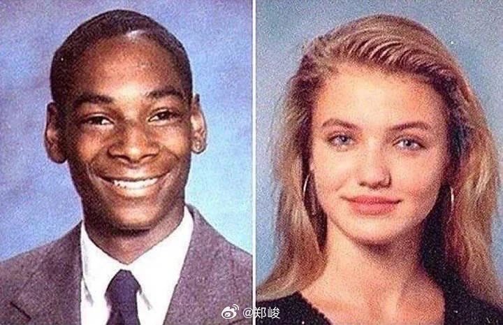Cameron Diaz 和 Snoop Dogg是高中同学，但差一个年级。Di