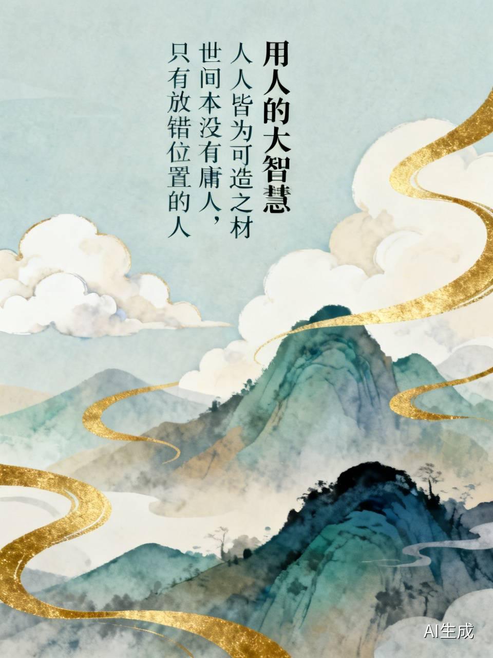 用人的大智慧在于：人人皆为可造之材，若位置摆放不当，便成了累赘，哪怕是鸡鸣狗盗之