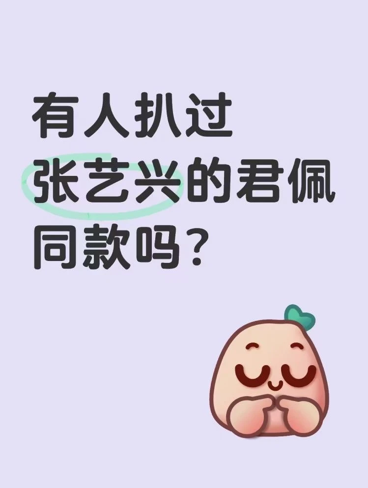 有人扒过张艺兴的君佩同款吗