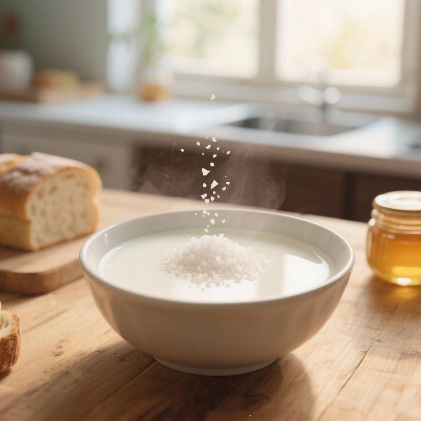 牛奶加盐加盐牛奶会比较好喝，真的，我试过了