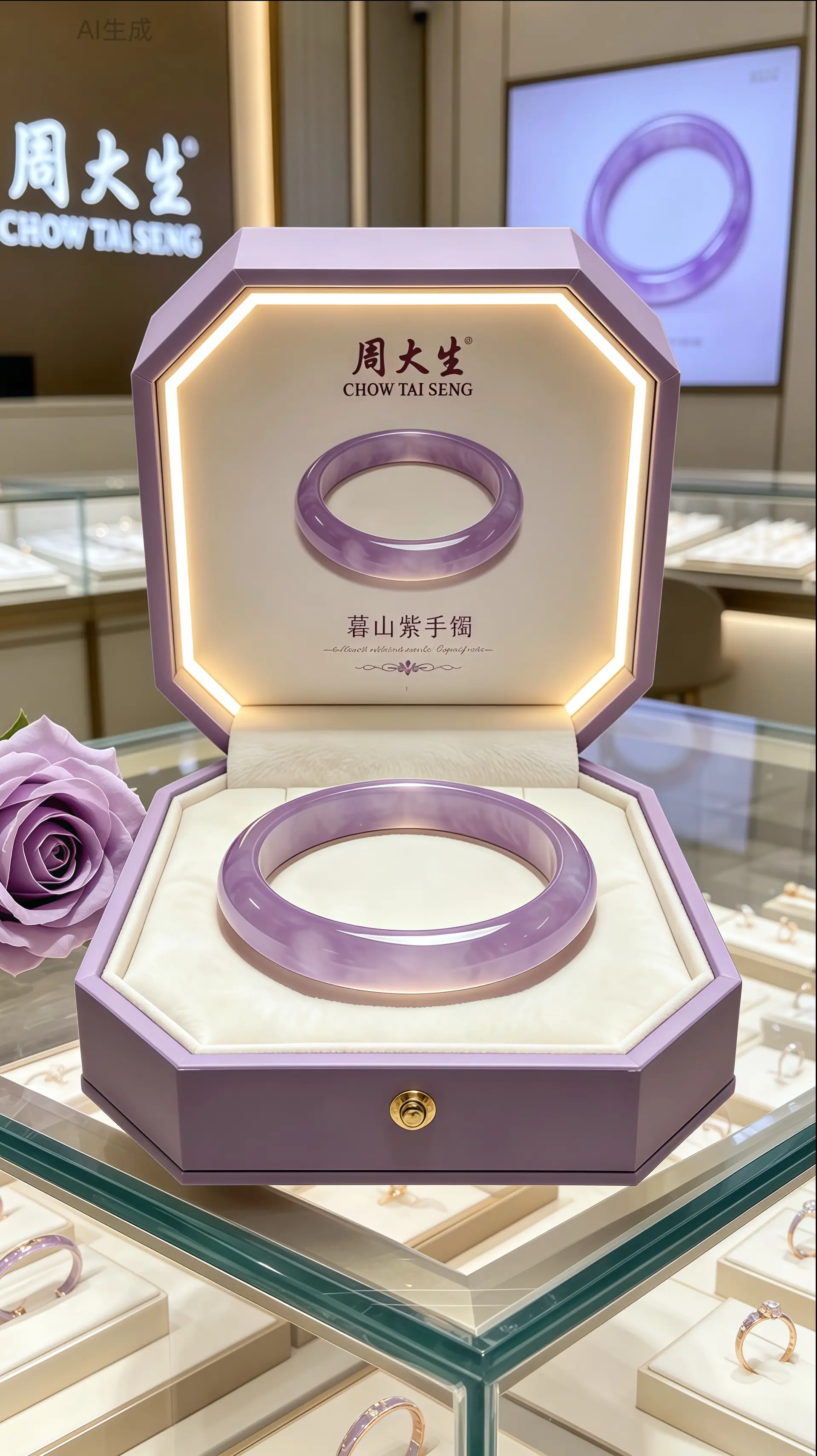 手镯 听说每个女孩子都有一个新手镯 礼物 周大生 首饰