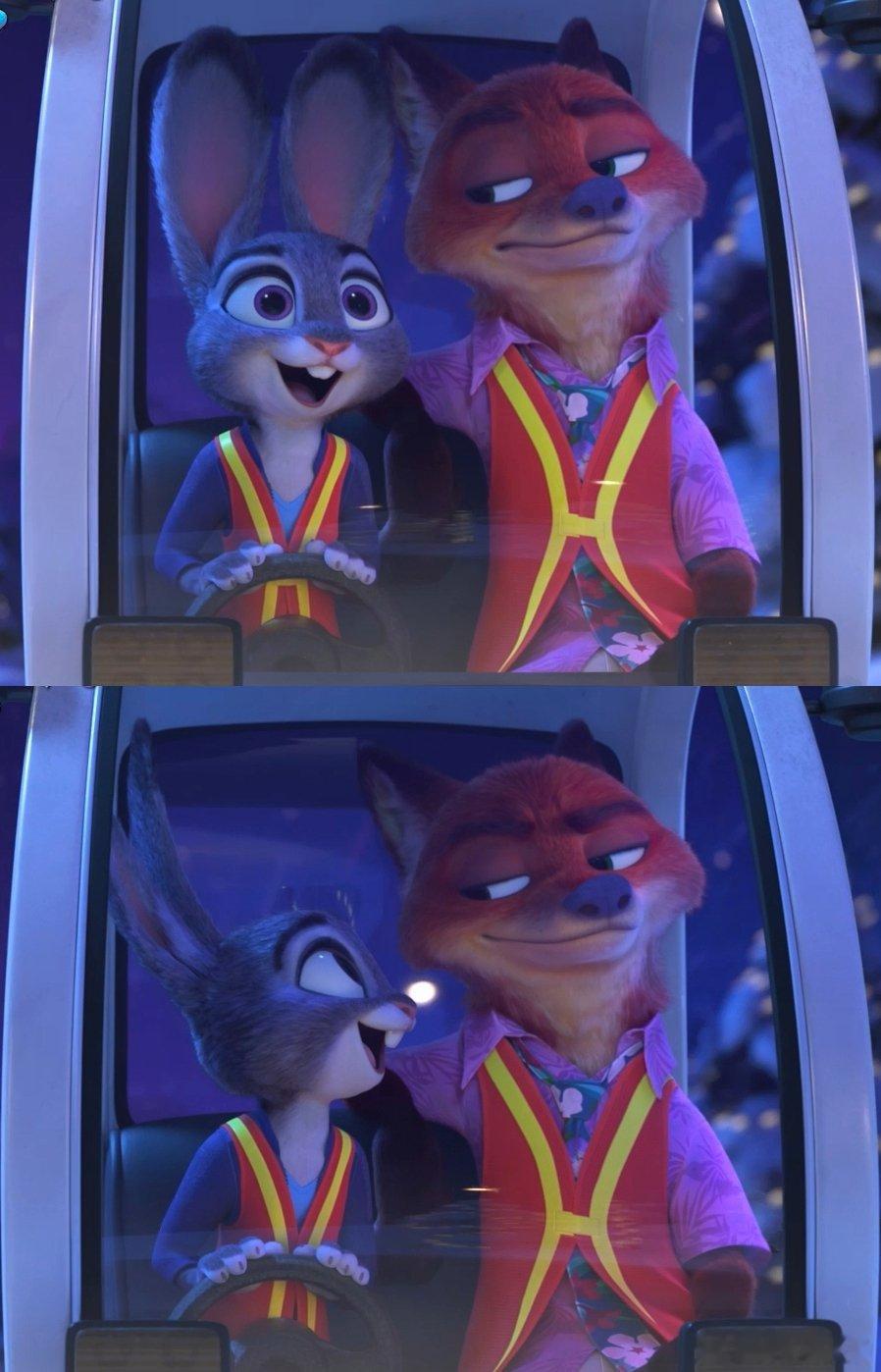 朱迪尼克又来给大家秀默契了 那对最懂彼此的拍档又回来啦！勇敢的朱迪&机智的尼克，