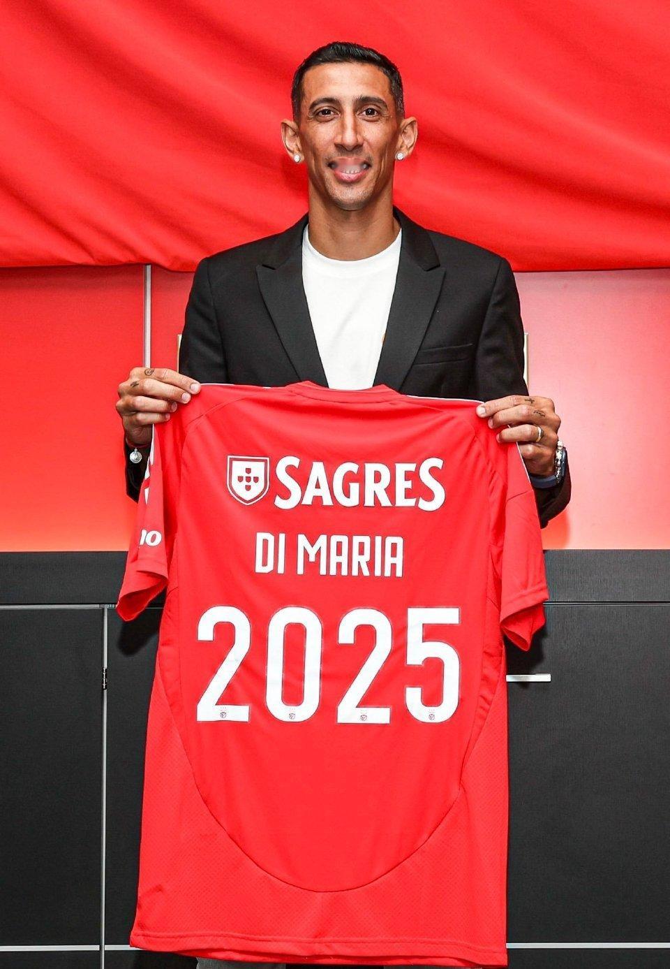 🚨官方｜迪马利亚与本菲卡续约至 2025 年 6 月。✍️🇦🇷#迪马利亚#
