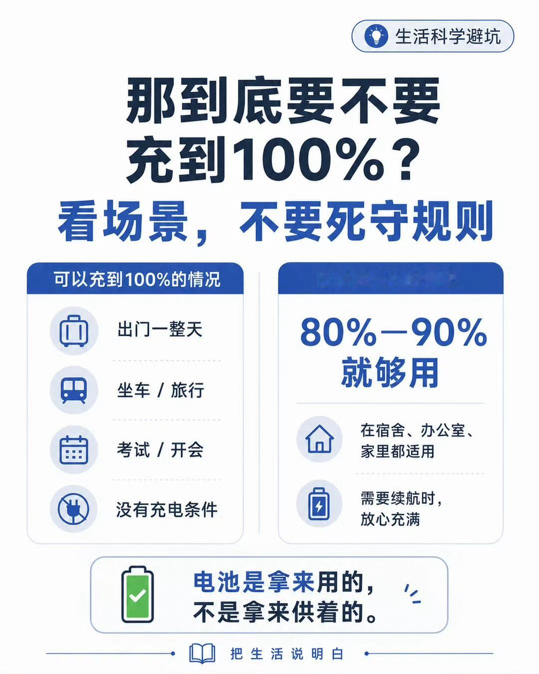 手机充满电会伤电池吗手机可以随用随充，不要等到电量耗尽关机了才充电，最低20%就
