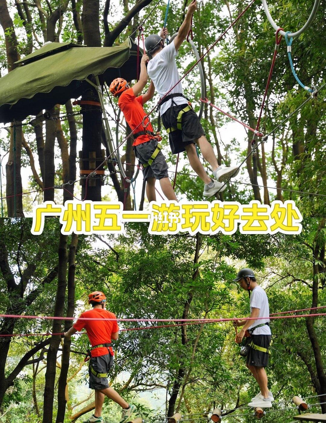五一假期好去处｜广州这里很好玩💪
五一不摆烂！
来广州飞越丛林，开启勇气挑战计