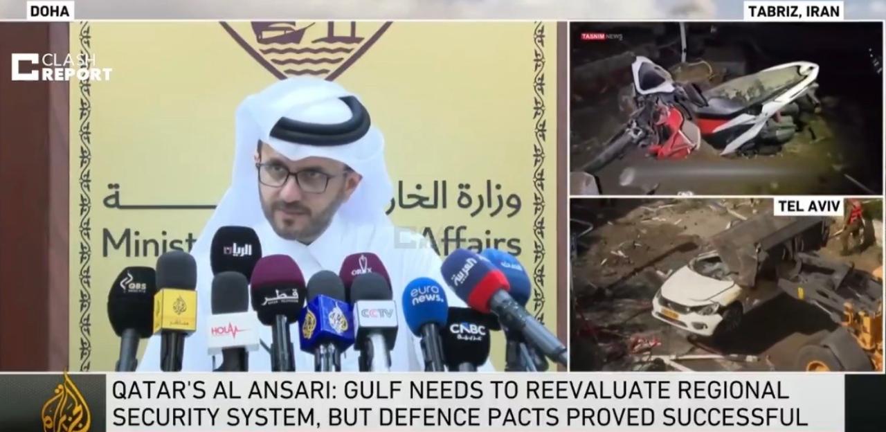 卡塔尔外交部发言人马吉德·安萨里今天说：“伊朗在此已存续数千年，谁也不会离开。”