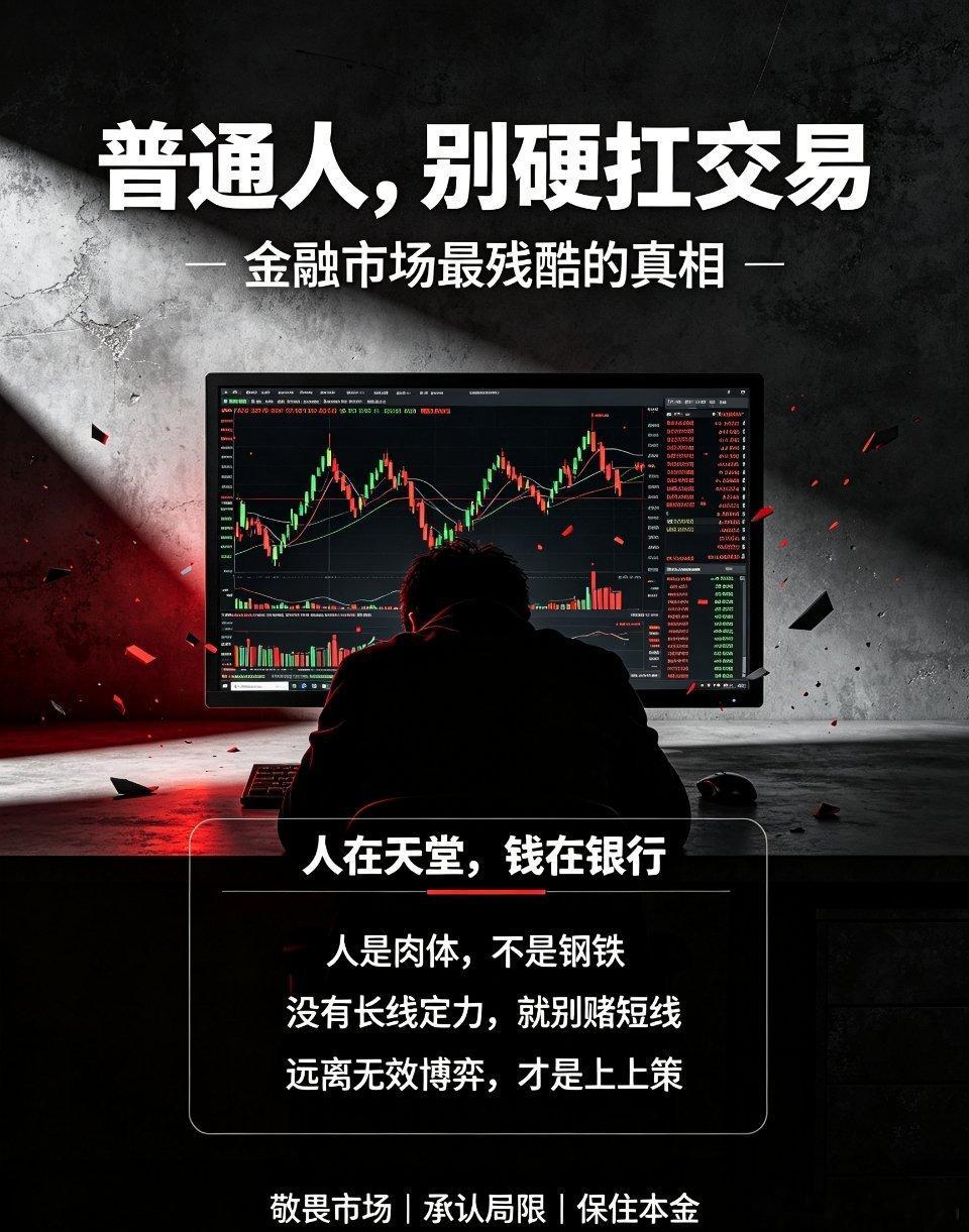 金融市场最狠的真相：普通人别硬扛交易，远离才是上上策说实话，真正吃透当下的交易制