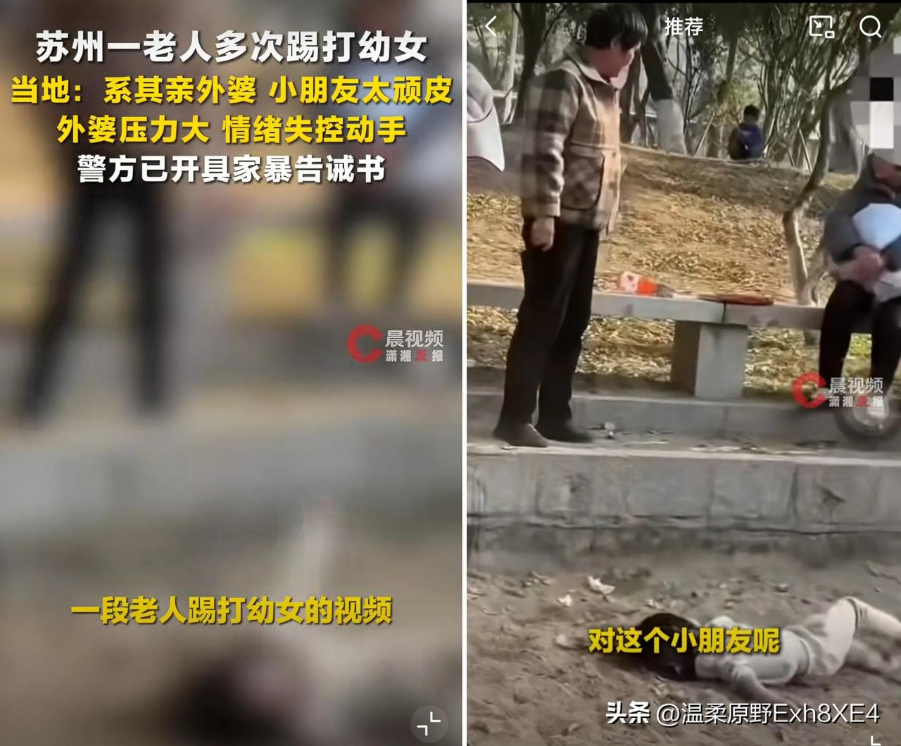 老太当街多次踢踹幼女后续：老太是小女孩亲外婆，多部门联合行动，将持续关注孩子健康